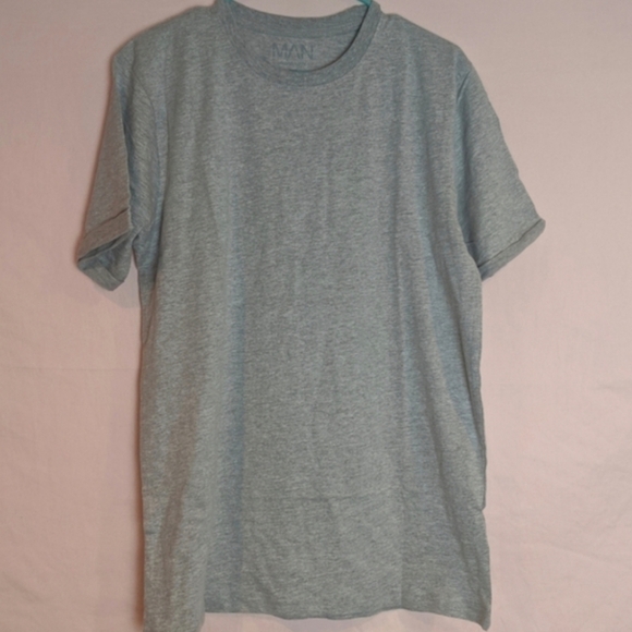 Boohoo Man Basic Short Sleeve Crew Neck Gray Tee size Medium - Picture 1 of 5